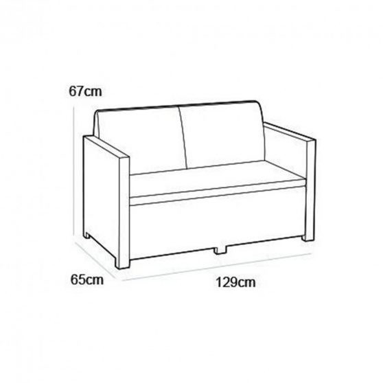 Curver Set de mobilier de grădină Alabamo, culoare grafit [2]