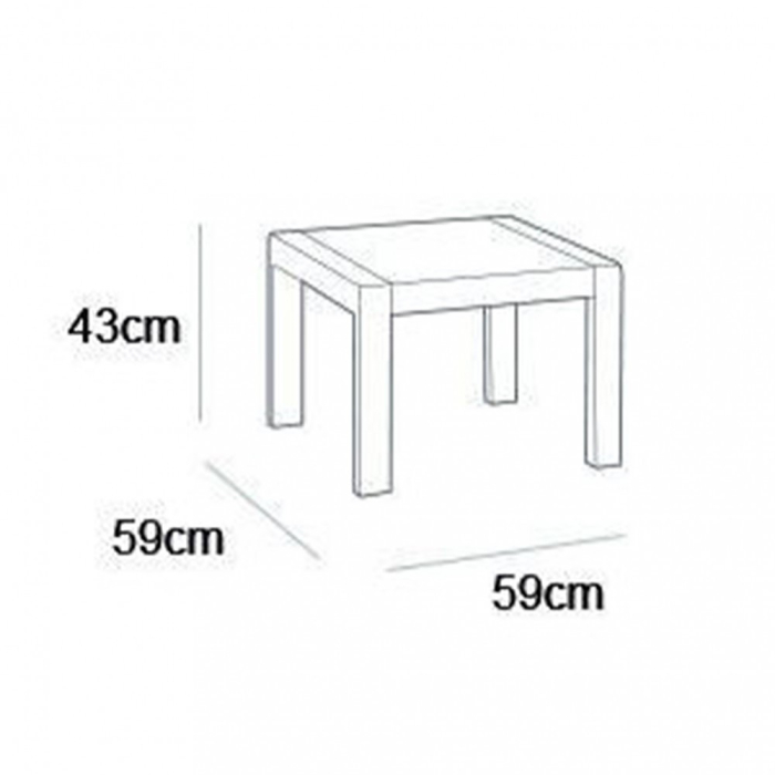 Curver Set de mobilier de grădină Alabamo Family în culoarea grafit [4]