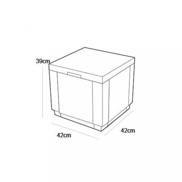 Curver Set de mobilier de grădină Alabamo, maro [2]