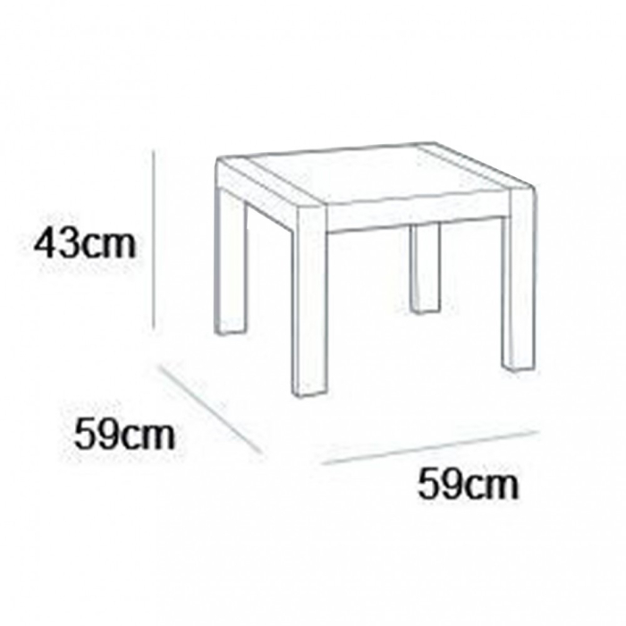 Curver Set de mobilier de grădină Alabamo, maro [3]