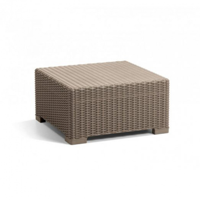 Curver Set de mobilier de grădină California cu 3 locuri, culoare cappuccino, cu pernă nisip [4]