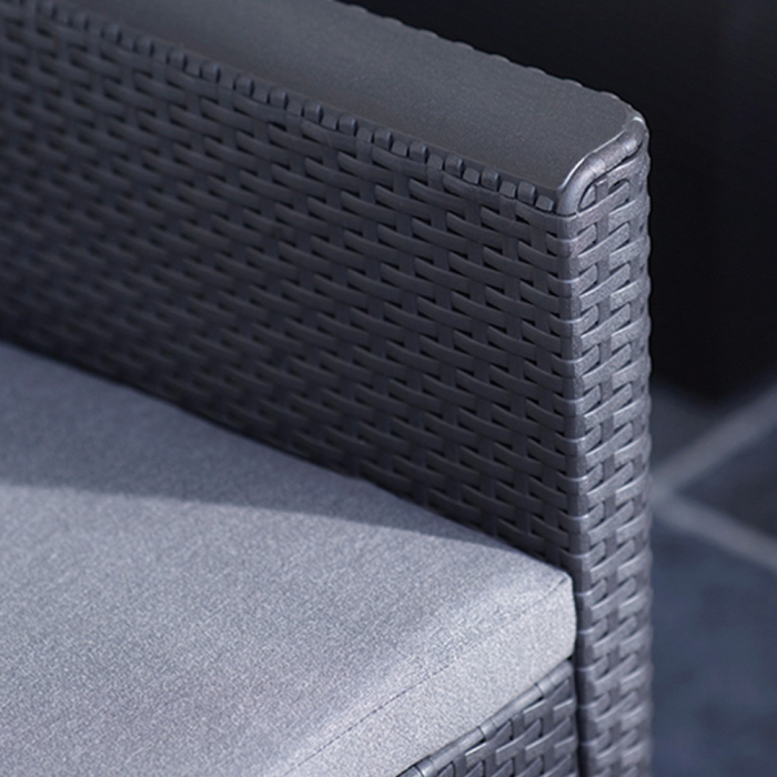 Curver Set de mobilier de grădină Claire III cu 7 locuri și masă Orlando, grafit [6]