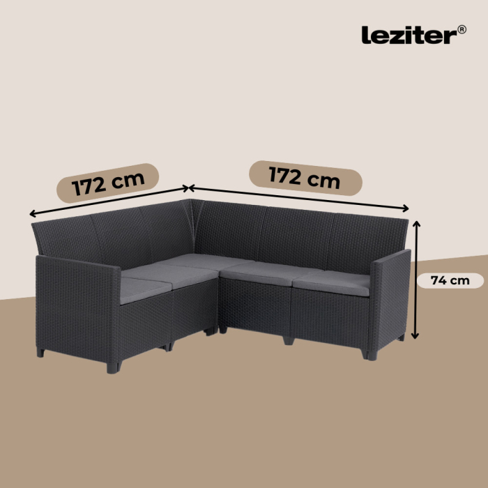 Curver Set de mobilier de grădină Claire IV cu 7 locuri și masă de depozitare Vigo [6]