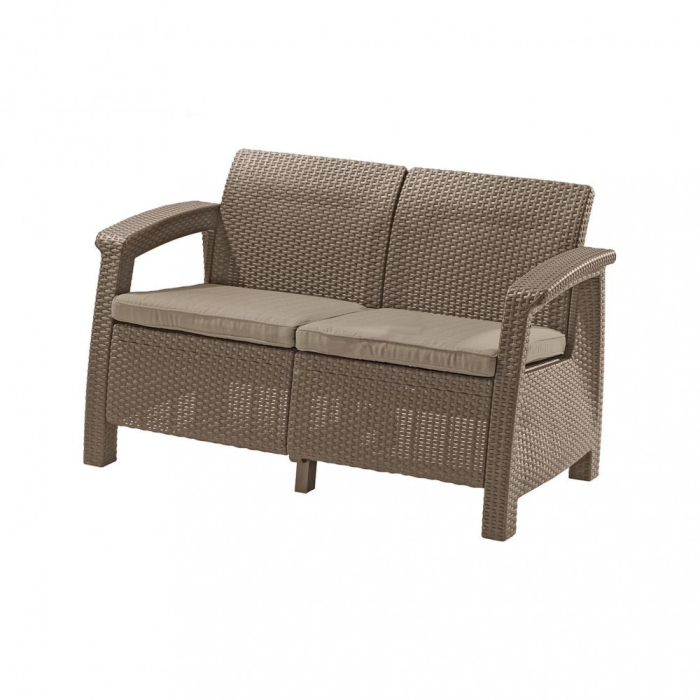 Curver Set de mobilier de grădină Corfu Big II Lyon 6+1 în culoarea cappuccino [4]