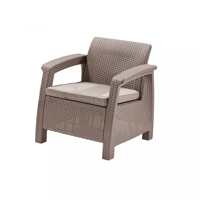 Curver Set de mobilier de grădină Corfu Big II Lyon 6+1 în culoarea cappuccino [3]