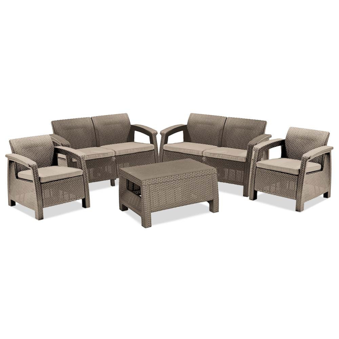 Curver Set de mobilier de grădină Corfu Big în culoarea cappuccino [2]