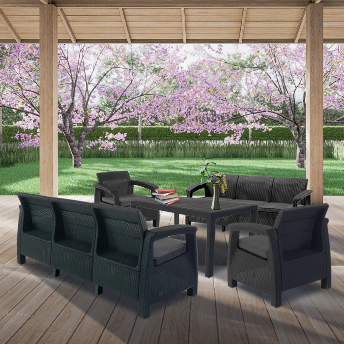 Curver Set de mobilier de grădină Corfu Love Max Duo cu masă Melody [3]