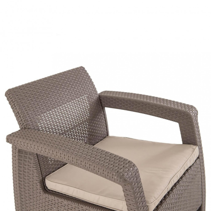 Curver Set de mobilier de grădină Corfu Lyon 4+1 în culoarea cappuccino [2]