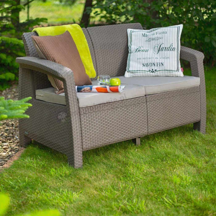 Curver Set de mobilier de grădină Corfu Lyon II 4+1 în culoarea cappuccino [2]