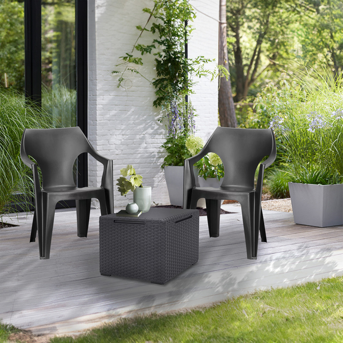 Curver Set de mobilier de grădină Dante Balcony cu spătar jos și masă Vigo [2]