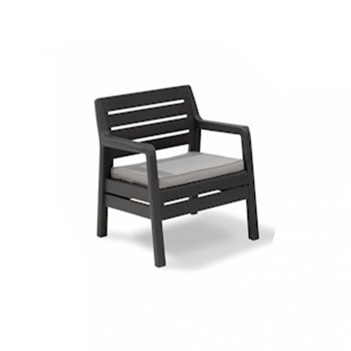Curver Set de mobilier de grădină Delano, gri-grafit deschis cu perne [3]
