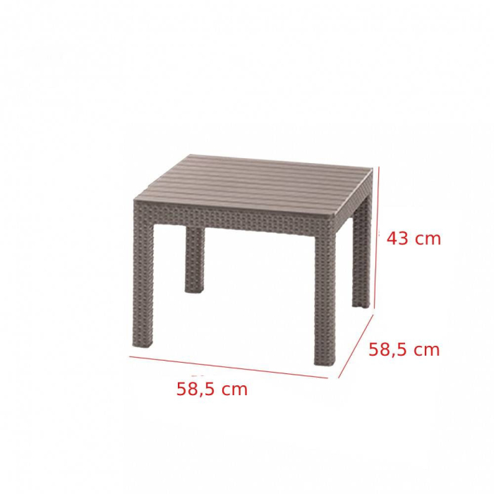 Curver Set de mobilier de grădină din ratan Emma Balcony cu masă Chicago [4]