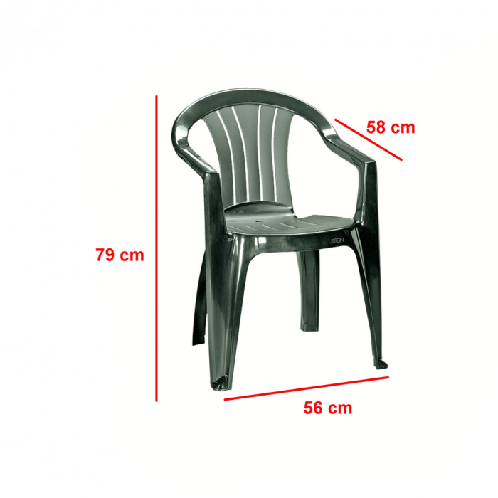 Curver Set de mobilier de grădină El Sicilia 4+1, verde [3]