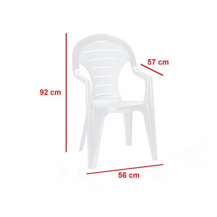 Curver Set de mobilier de grădină Elboni 4+1, alb [3]