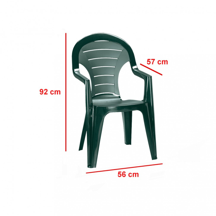 Curver Set de mobilier de grădină Elboni 4+1 verde [3]