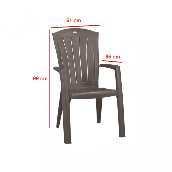 Curver Set de mobilier de grădină Eltorini 6+1 în culoarea cappuccino [3]