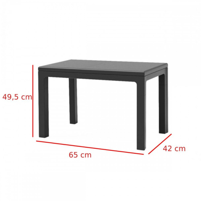 Curver Set de mobilier de grădină Emily din ratan artificial fără perne [3]
