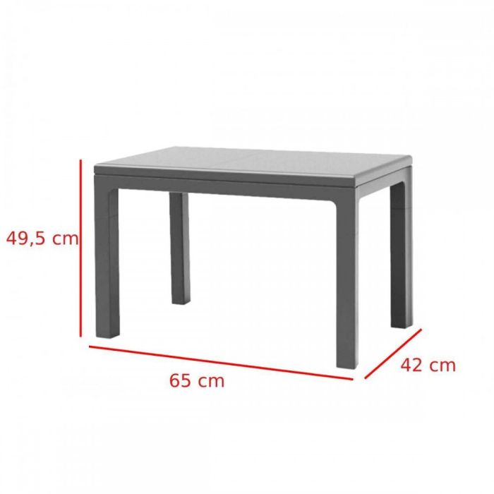 Curver Set de mobilier de grădină Emily din ratan artificial fără perne [5]