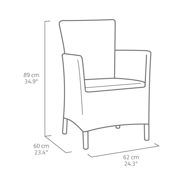 Curver Set de mobilier de grădină Iowa Balcon cu masă [4]