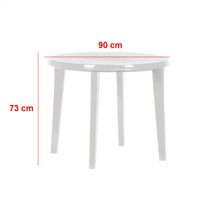 Curver Set de mobilier de grădină Mallorca 4+1, alb [3]