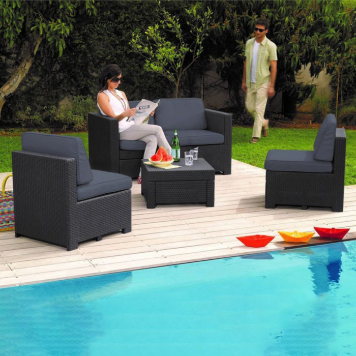 Curver Set de mobilier de grădină Modus format din 2 fotolii, canapea cu două locuri și masă [3]