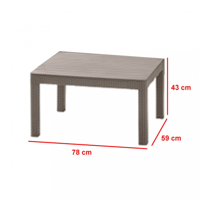 Curver Set de mobilier de grădină Orlando cu canapea cu 3 locuri [3]