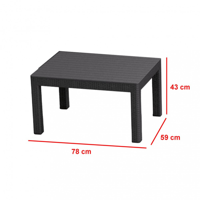 Curver Set de mobilier de grădină Orlando cu canapea cu 3 locuri [3]