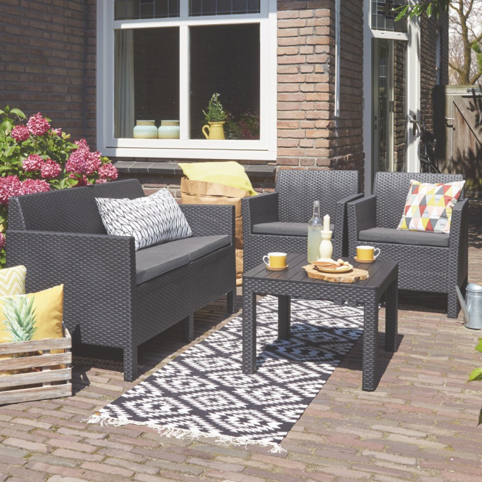 Curver Set de mobilier de grădină Orlando cu măsuță [2]