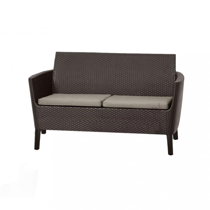 Curver Set de mobilier de grădină Salemo cu canapea cu două locuri, 2 fotolii, măsuță [2]