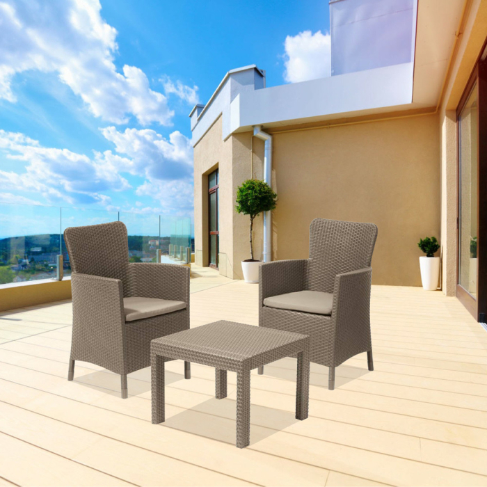 Curver Set de mobilier de grădină Salvador din ratan [2]