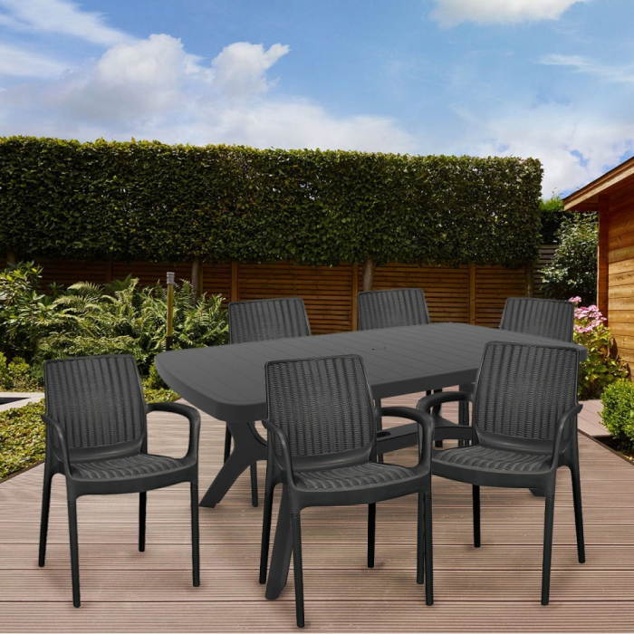 Curver Set mobilier de grădină Balimore 6 în 1 [4]