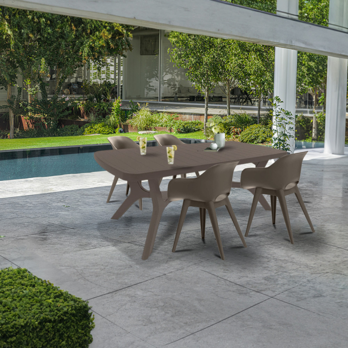 Curver Set mobilier de grădină Belur 4+1 cappuccino [2]