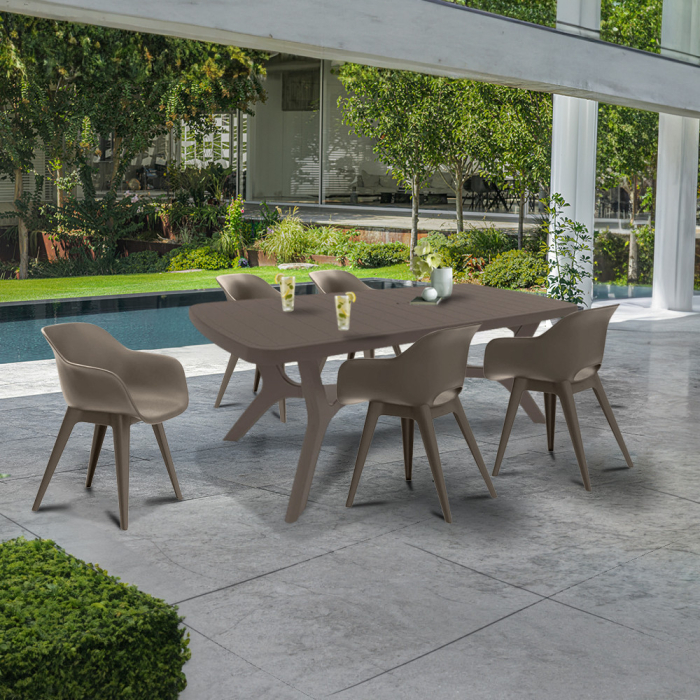 Curver Set mobilier de grădină Belur 6+1 cappuccino [2]