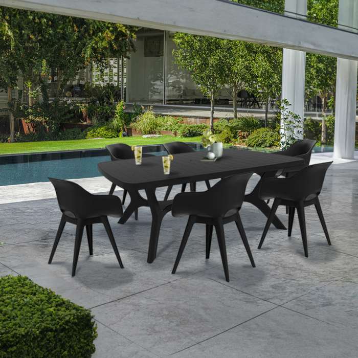 Curver Belur 6+1 set de mobilier de grădină grafit [2]