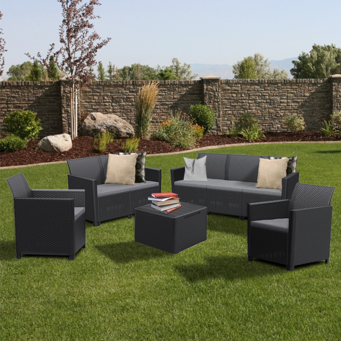 Curver Set mobilier de grădină Claire cu 7 locuri [2]