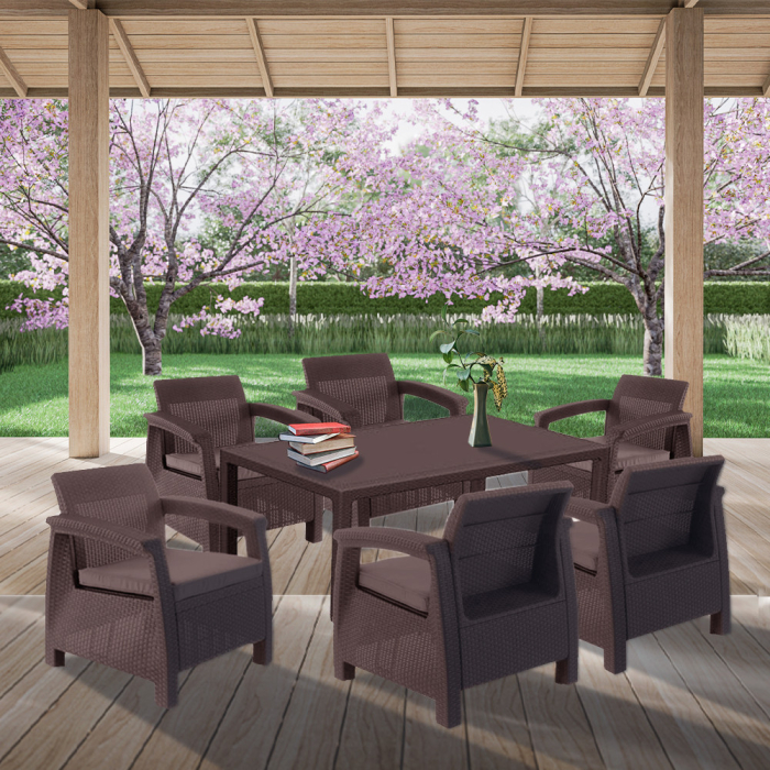 Curver Set mobilier de grădină Corfu Big Duo cu masă melodică [3]