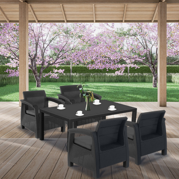Curver Set mobilier de grădină Corfu Duo cu masă Melody [3]
