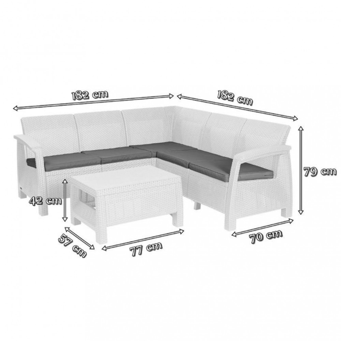 Curver Set mobilier de grădină Corfu Relax [2]
