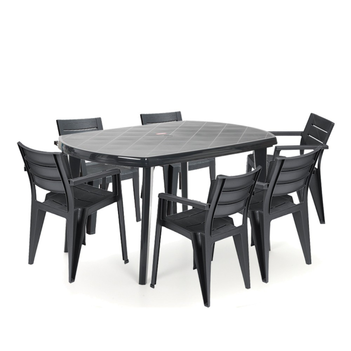 Curver Set mobilier de grădină Eljulie 6 în 1 [2]