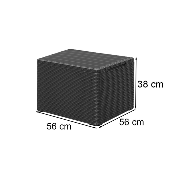 Curver Set mobilier de grădină Elodie cu canapea cu 3 locuri și masă cu suport pentru perne [5]