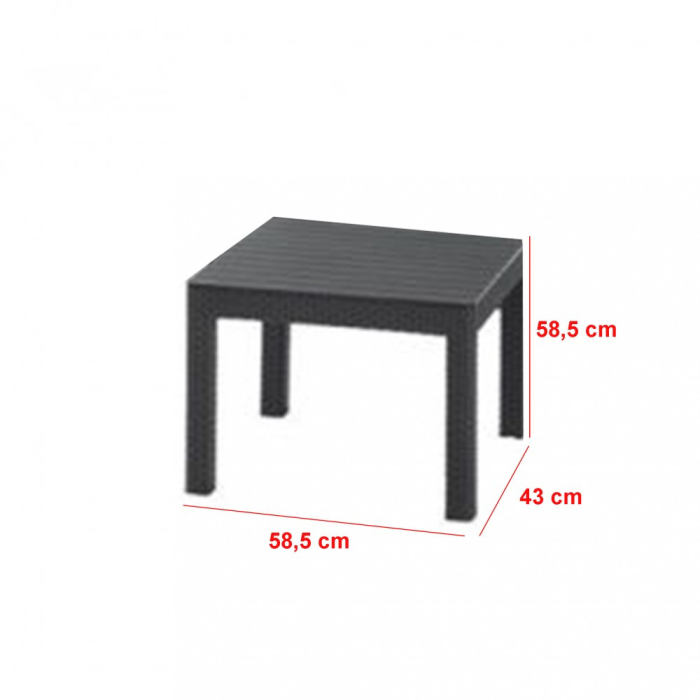 Curver Set mobilier de grădină Emma din ratan cu masă Chicago [4]