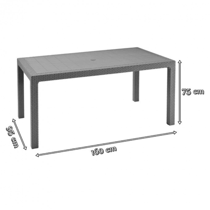 Curver Set mobilier de grădină Evody 4 în 1 [3]