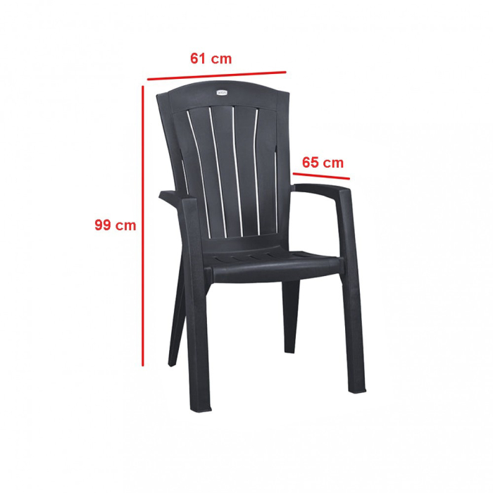 Curver Set de mobilier de grădină Futorini 6+1 grafit [3]