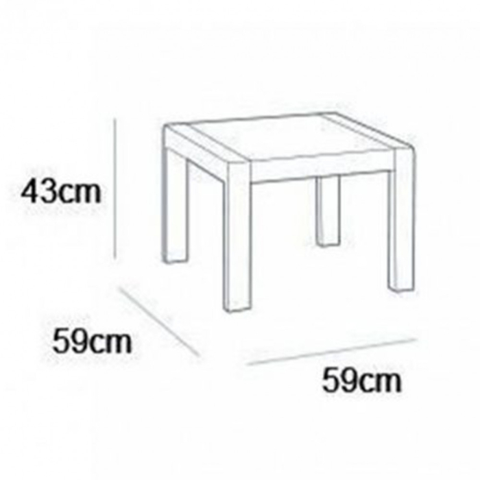 Curver Set mobilier de grădină Georgia, culoare maro, cu perne taupe calde [3]