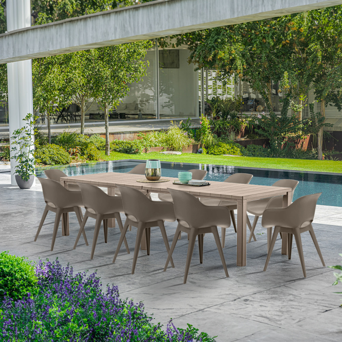 Curver Set mobilier de grădină Livi 10+1 cappuccino [2]