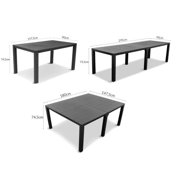 Curver Set mobilier de grădină Livi 10+1 cappuccino [3]