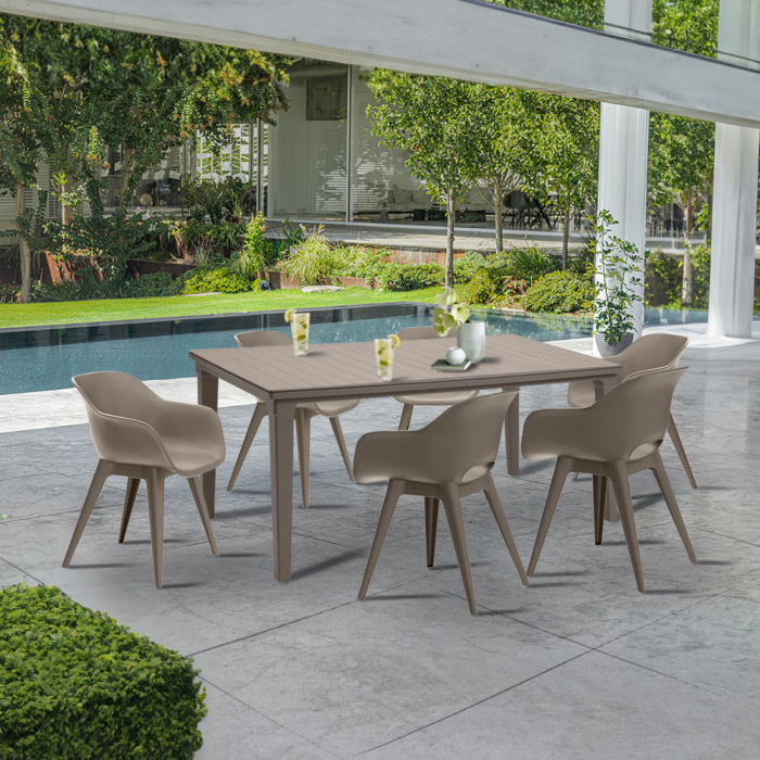 Curver Set mobilier de grădină Mariett 6+1 cappuccino [2]