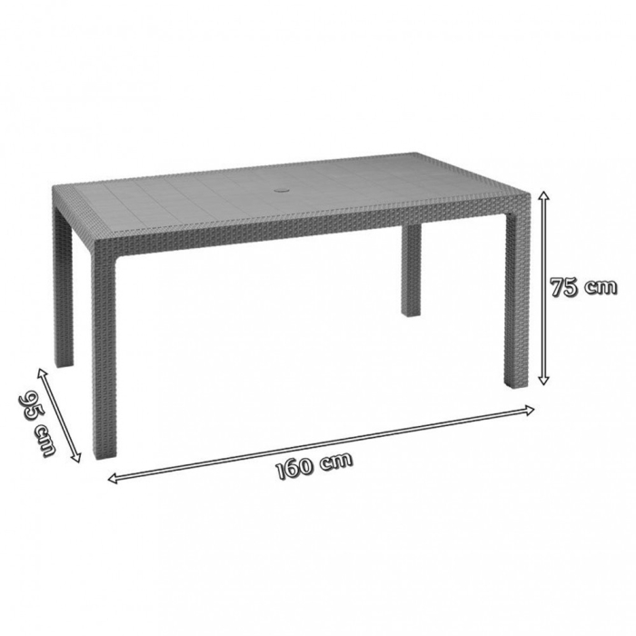 Curver Set mobilier de grădină Meliowa pentru 6 persoane [2]