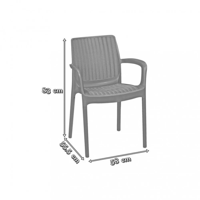 Curver Set mobilier de grădină pentru balcon Bali cu masă Vigo [4]