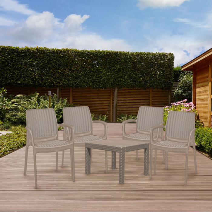 Curver Rosali 4+1 set de mobilier de grădină cappuccino [4]